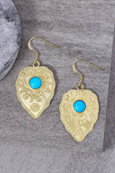 Stabilized Turquoise Vasanti Earrings - GF