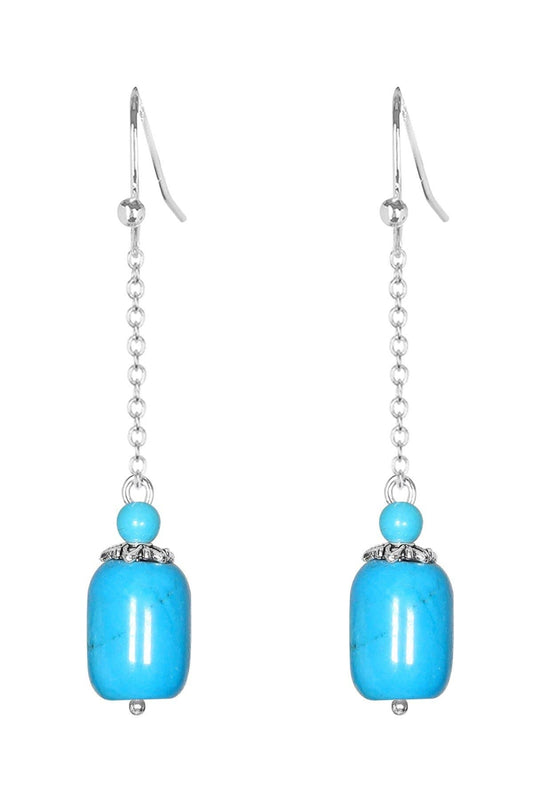 Sterling Silver & Turquoise Janelle Earrings - SS