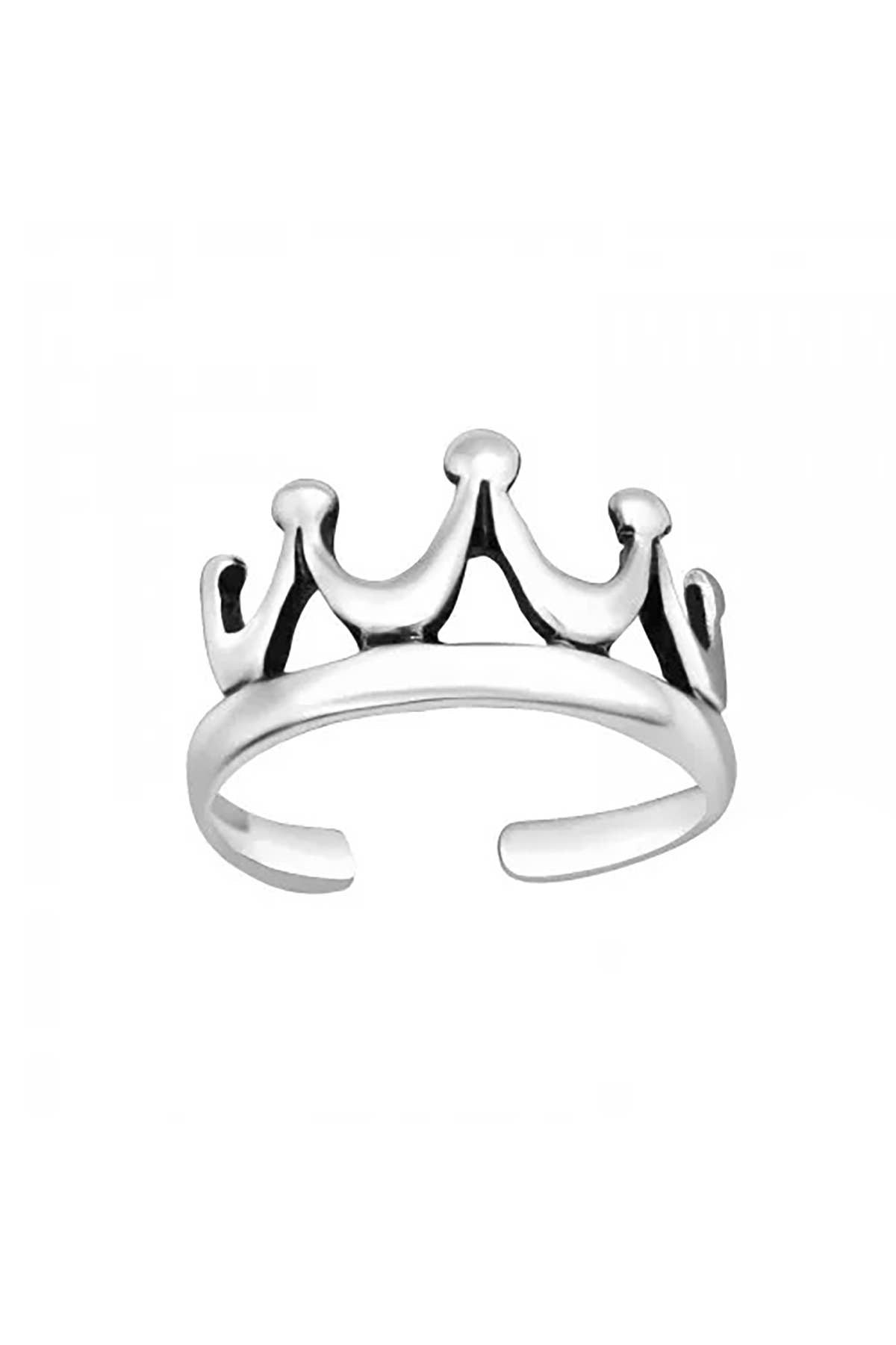 Sterling Silver Crown Ear Cuff - SS