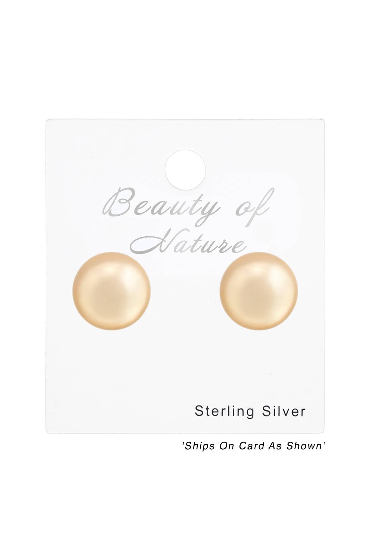 Synthetic Pearl 6mm Ear Studs - SS