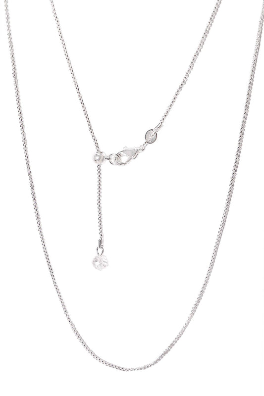 Slider Chain Necklace In Silver - SF