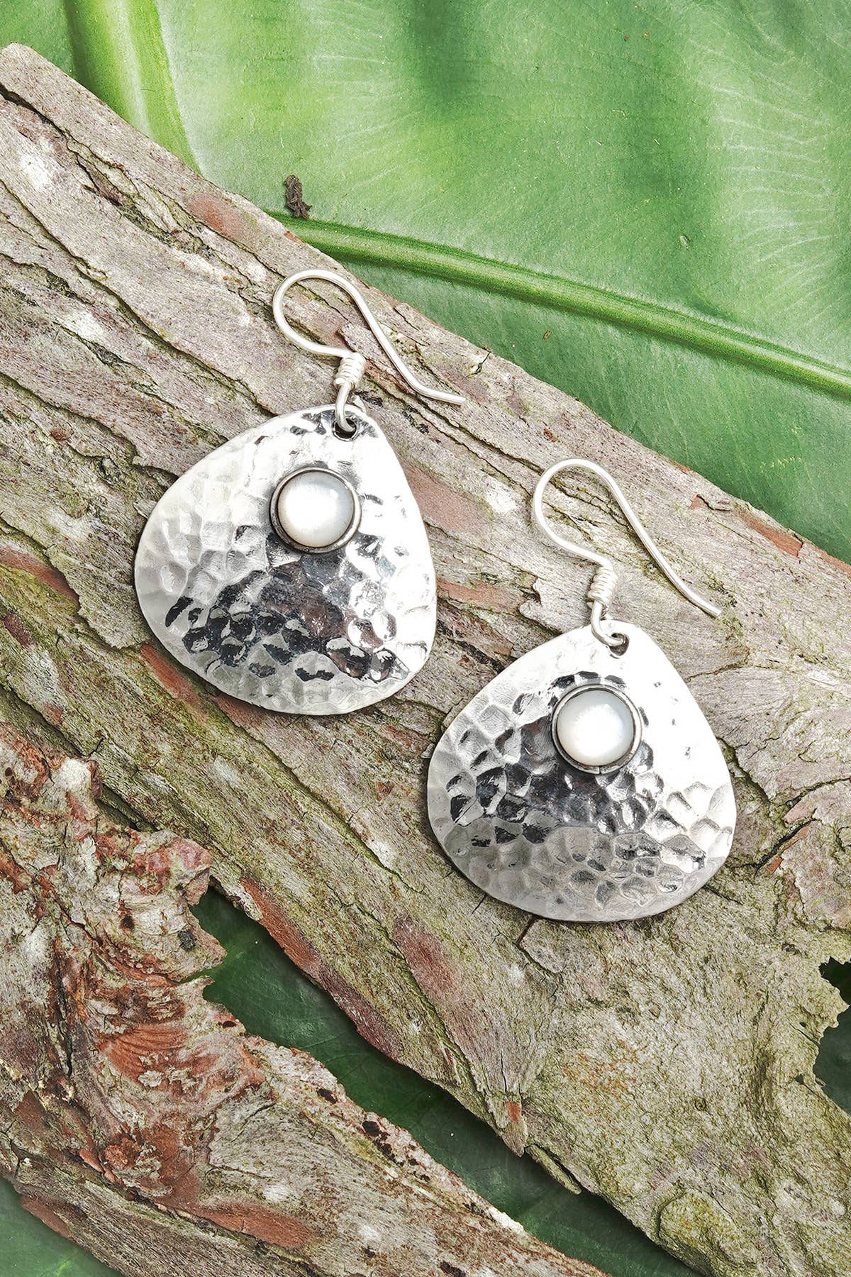 Mother Of Pearl & Sterling Silver Drop Earrings - SS