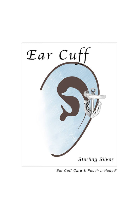 Sterling Silver Anchor Ear Cuff - SS