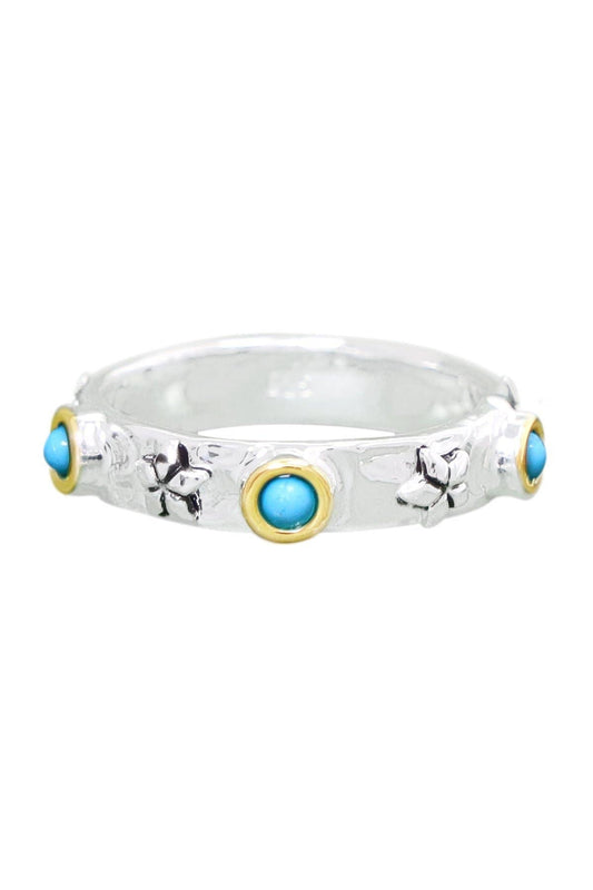 Turquoise Solitaire Band Ring - SF