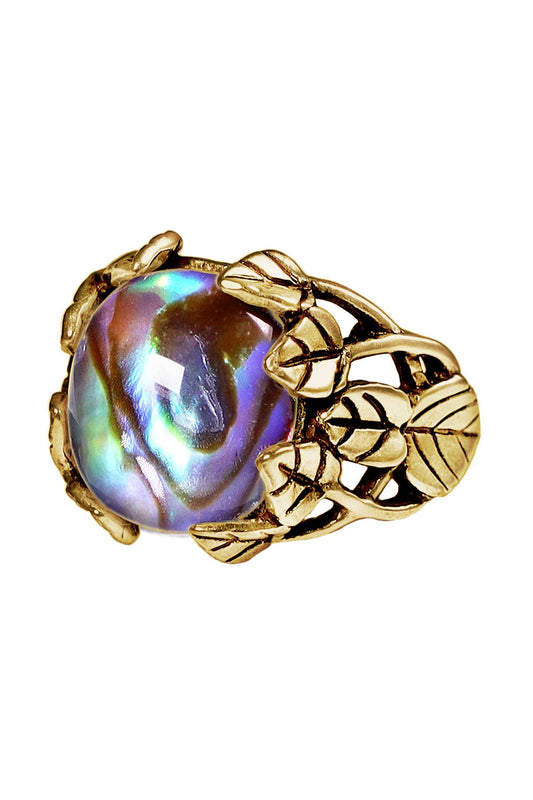 Abalone Garden Ring In 14k Gold Filled - GF