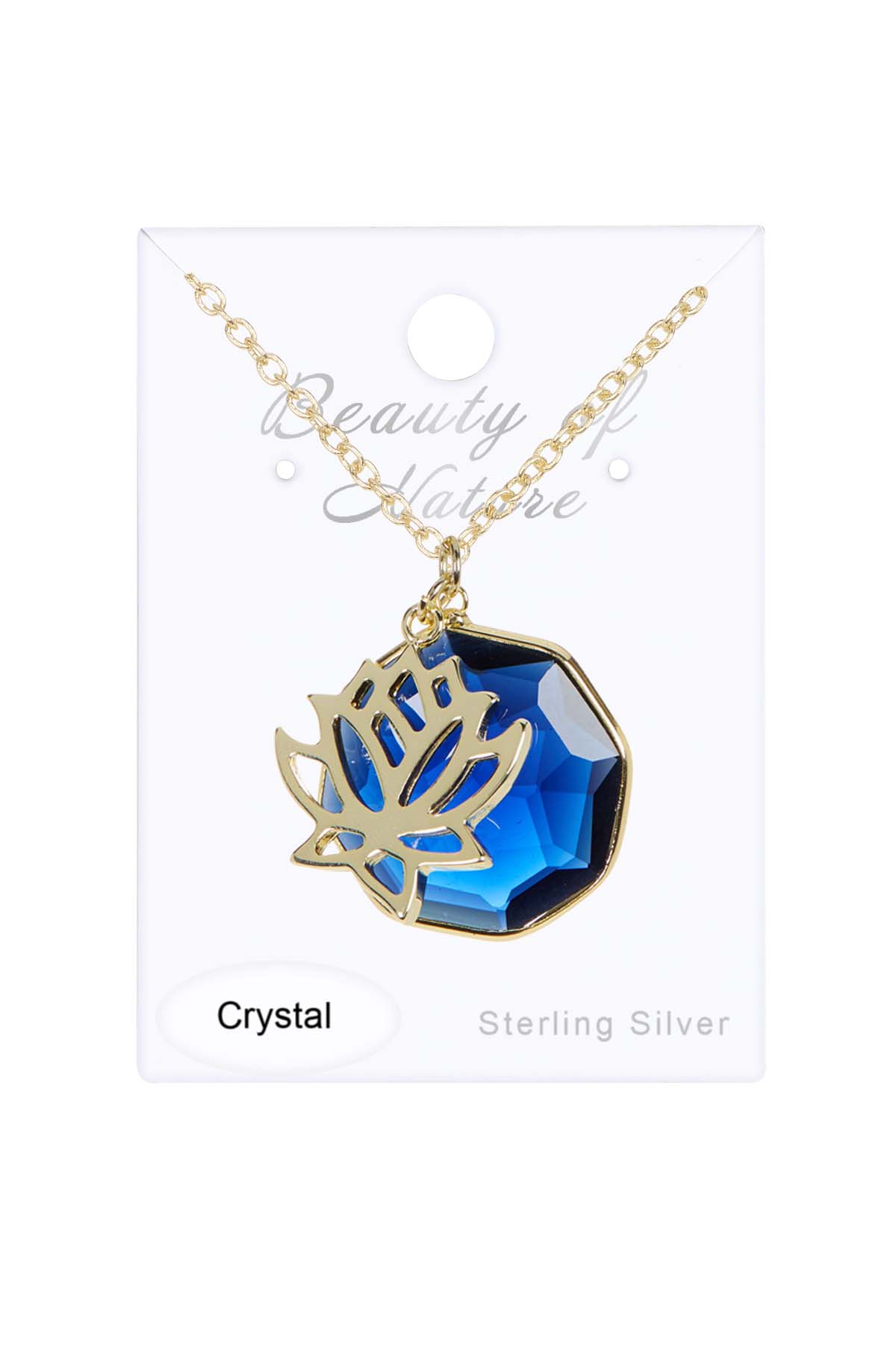 14k Vermeil & London Blue Crystal Necklace - VM