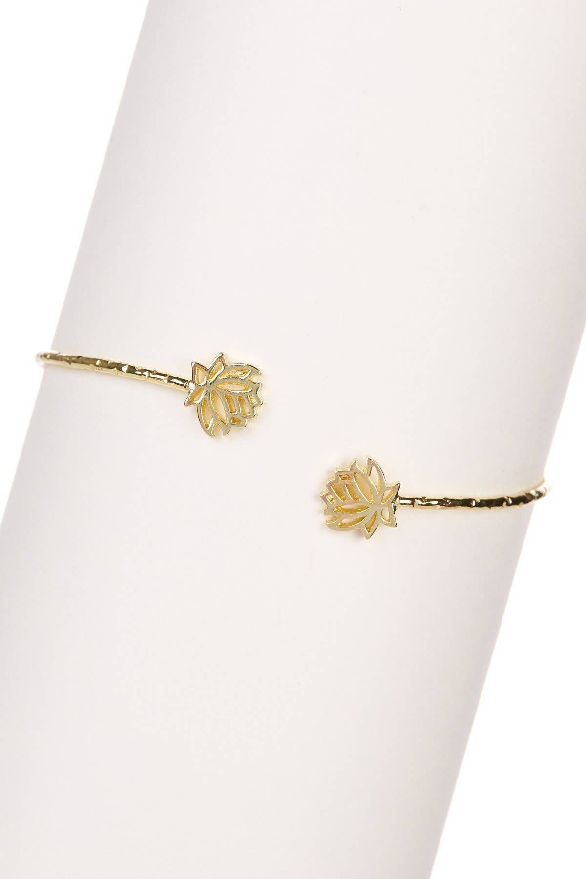 Hand Hammered Lotus Cuff - GF