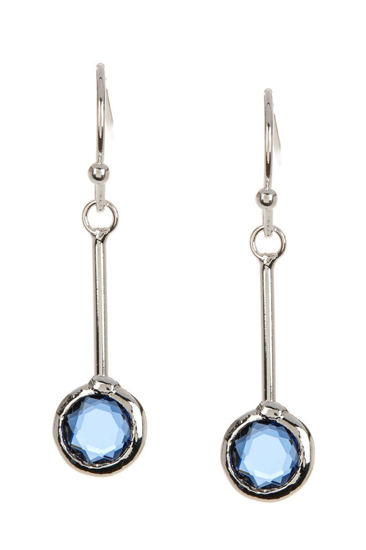 Sterling Silver & London Blue Drop Earrings - SS