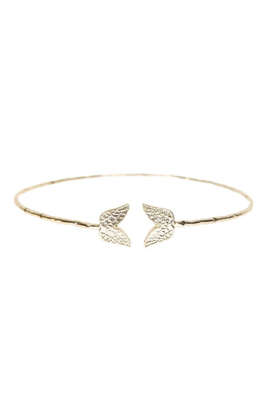 14k Gold Filled Angel Wings Cuff Bracelet - GF