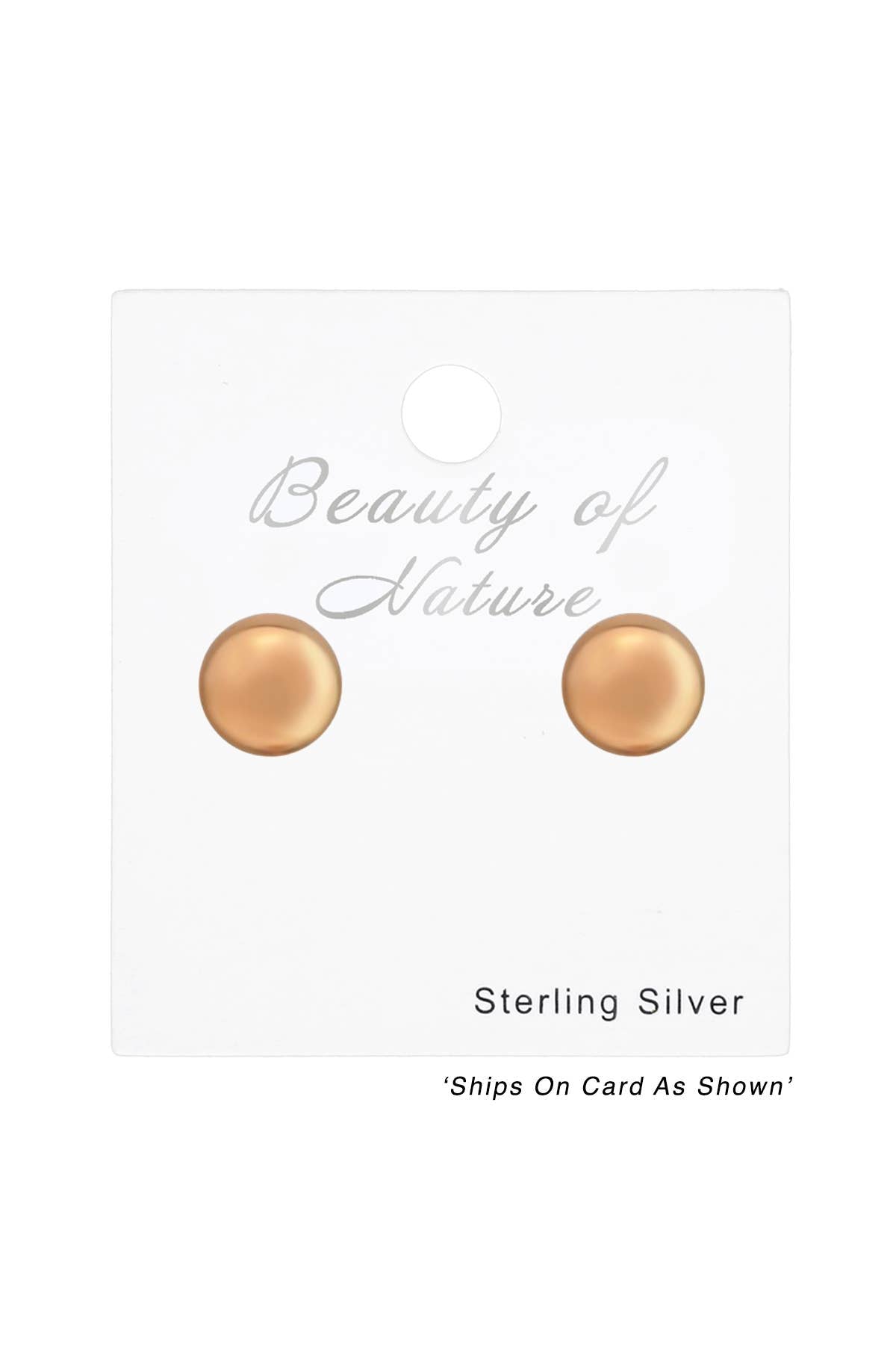 Sterling Silver Ball 4mm Ear Studs - RG