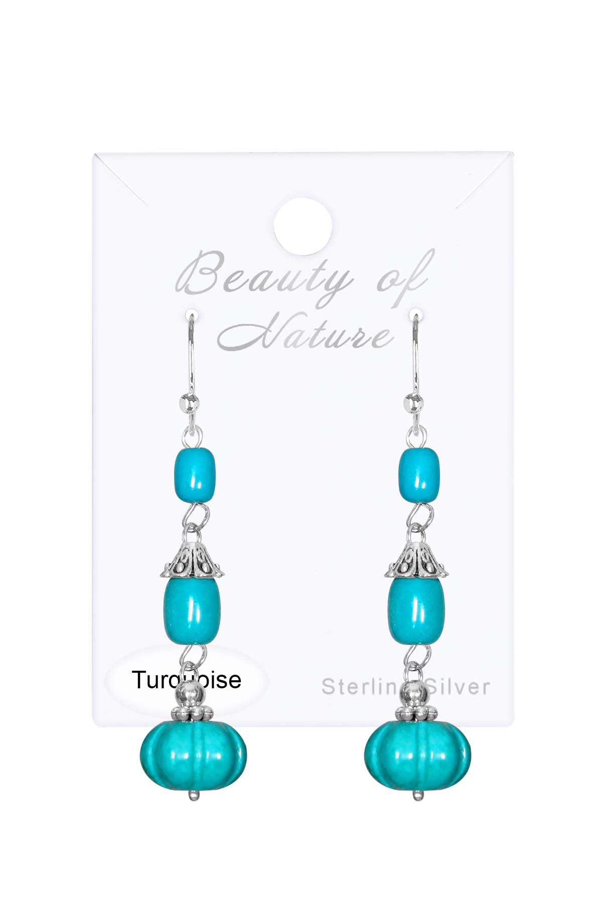 Sterling Silver & Turquoise Cassandra Earrings - SS