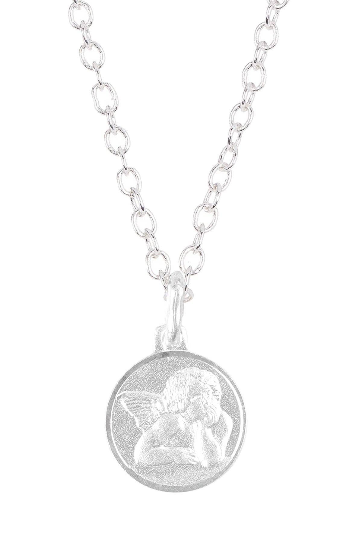 Guardian Angel Medallion Necklace - SS