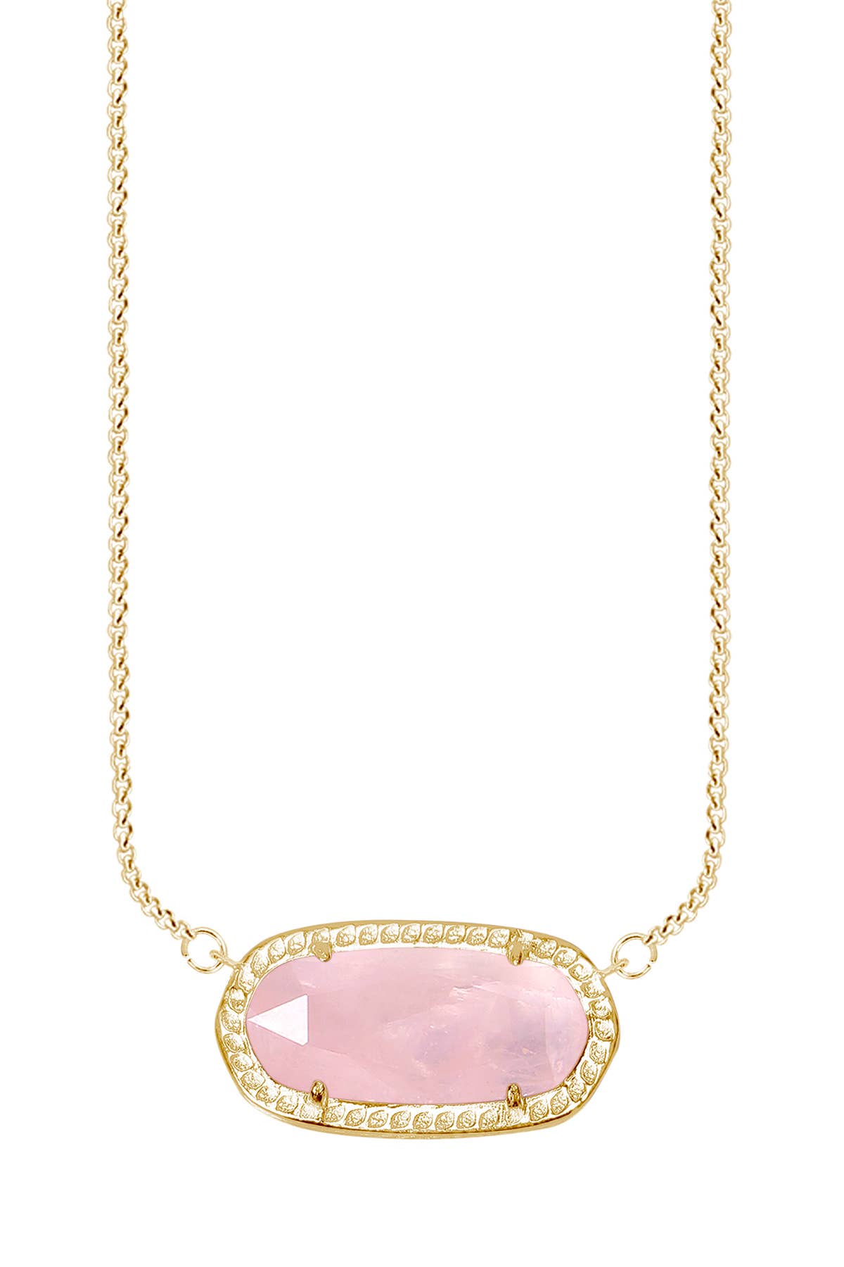 14k Vermeil & Rose Quartz Pendant Necklace - VM