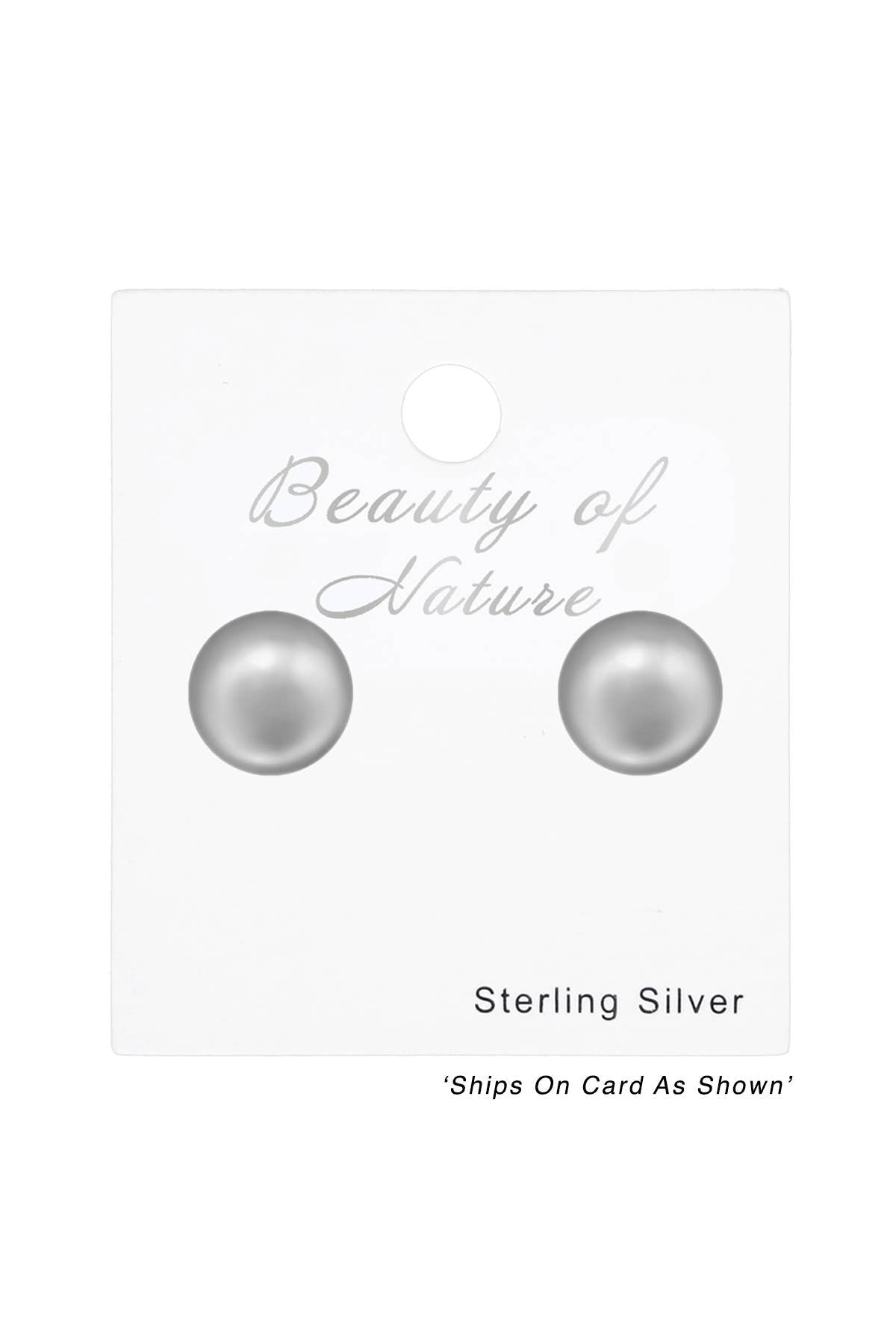 Synthetic Pearl 6mm Ear Studs - SS