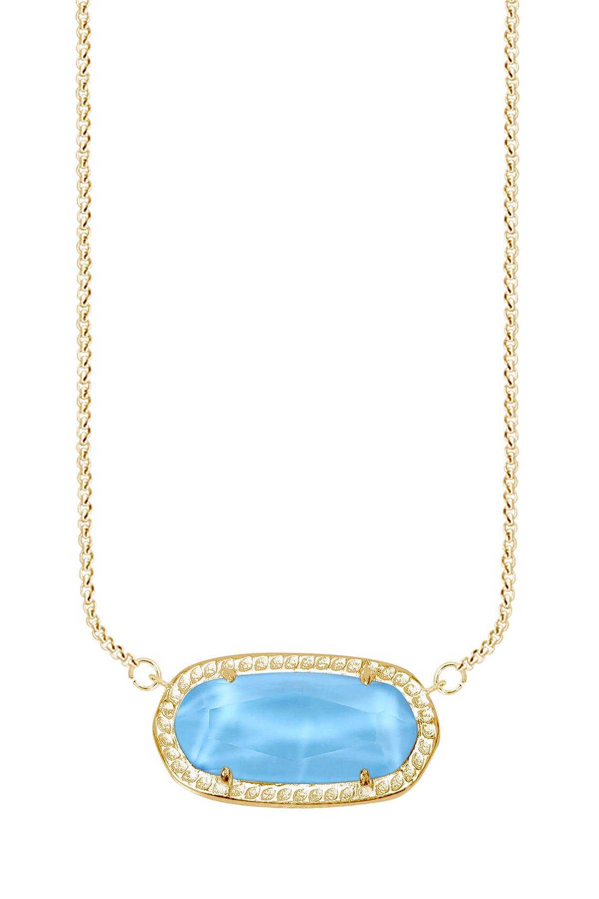 14k Vermeil & Turquoise Quartz Pendant Necklace - VM