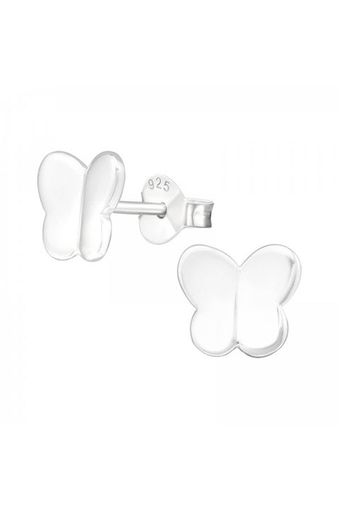 Sterling Silver Butterfly Ear Studs - SS