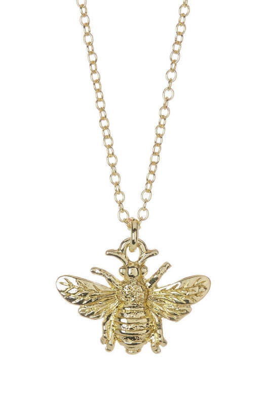 14k Gold Filled Bee Pendant Necklace - GF