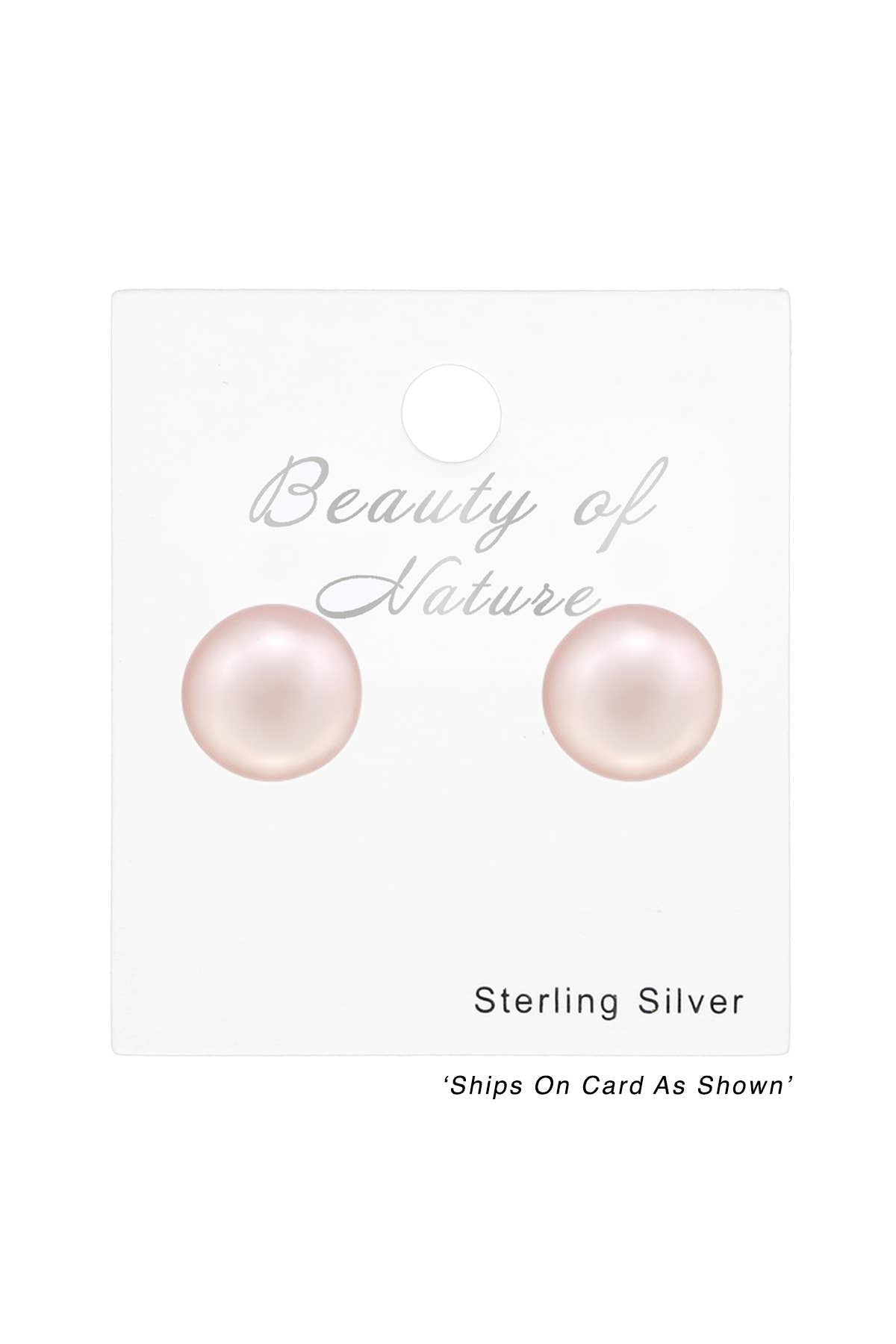 Synthetic Pearl 4mm Ear Studs - SS