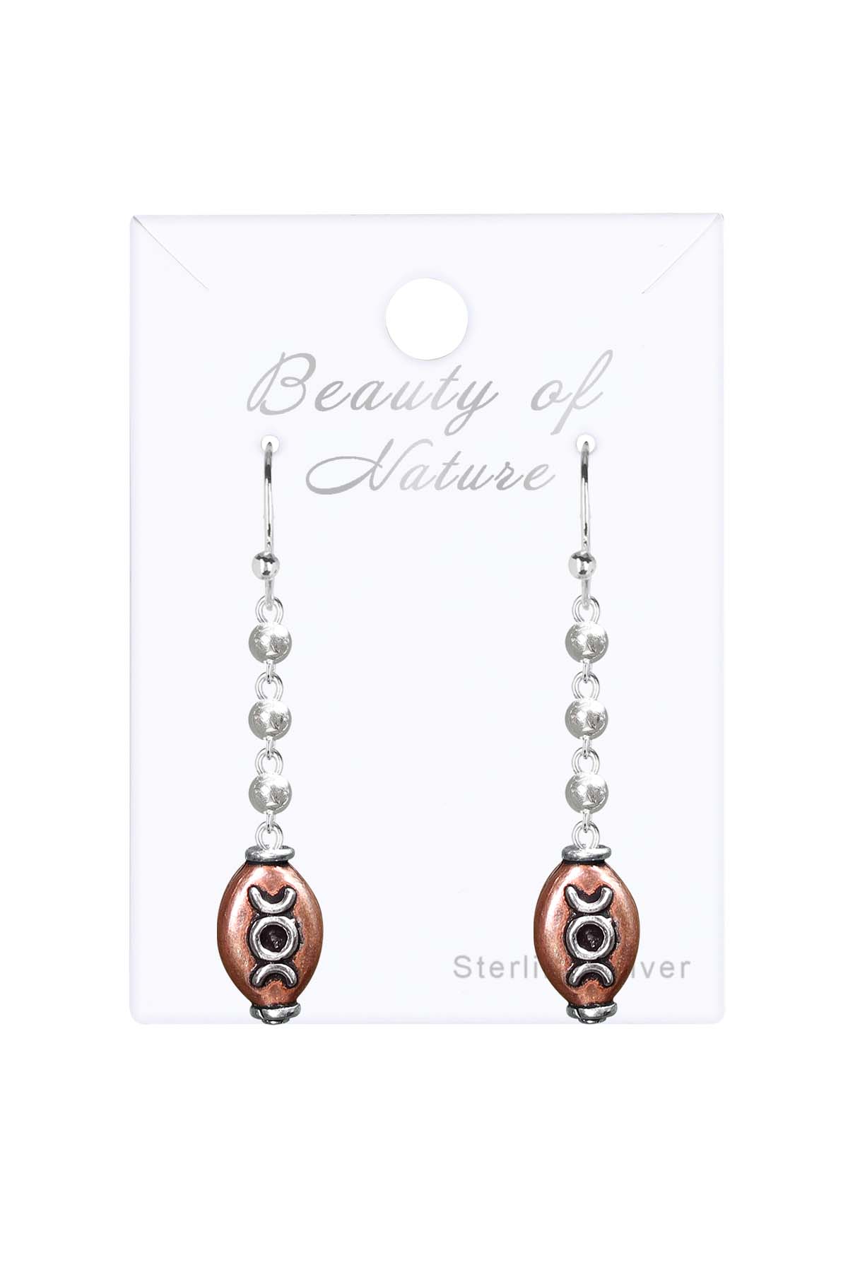 Sterling Silver Beaded Nicki Drop Earrings - SS