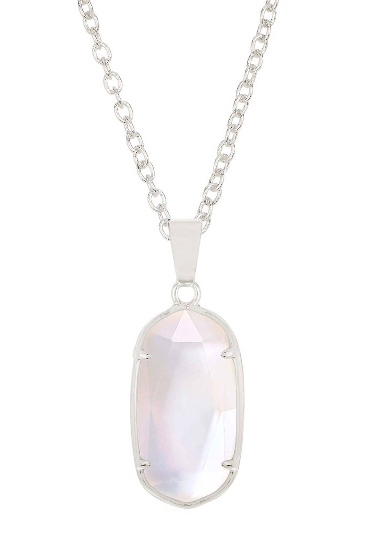 Sterling Silver & Mother Of Pearl Pendant Necklace - SS