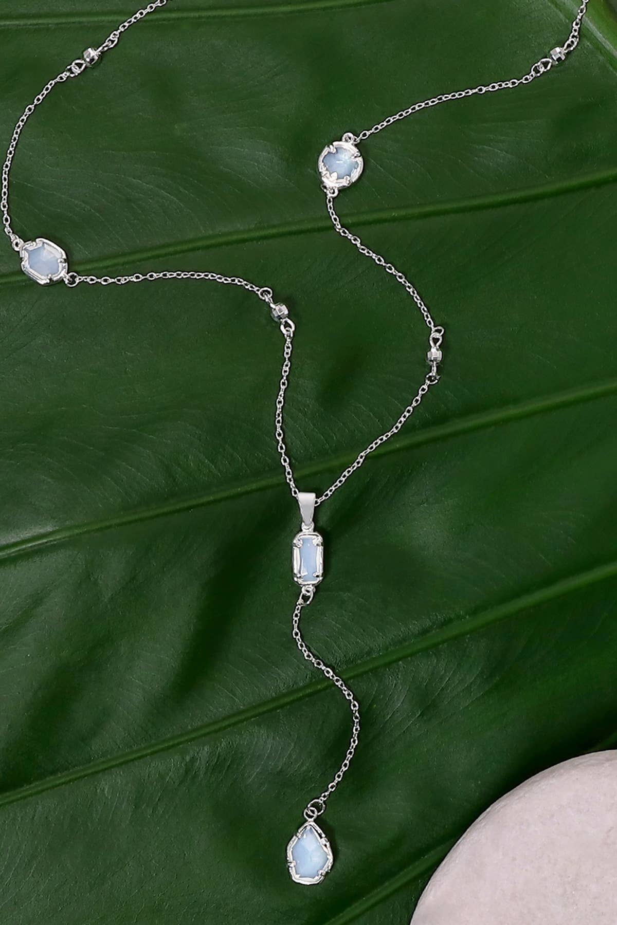 Moonstone Crystal Christine Y Necklace - SF