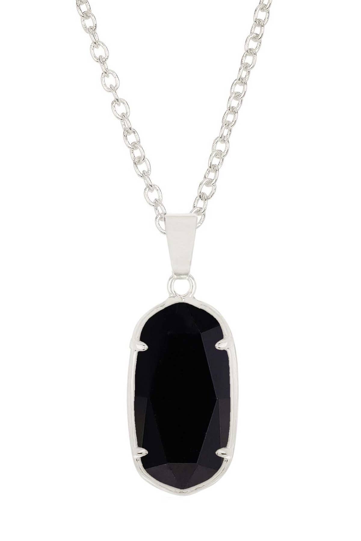 Sterling Silver & Black Onyx Casey Pendant Necklace - SS