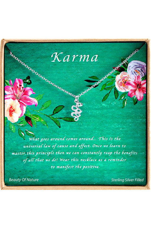 'Karma' Boxed Charm Necklace - SF