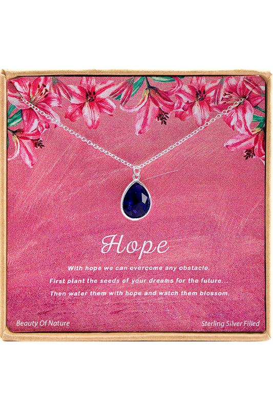 'Hope' Boxed Charm Necklace - SF