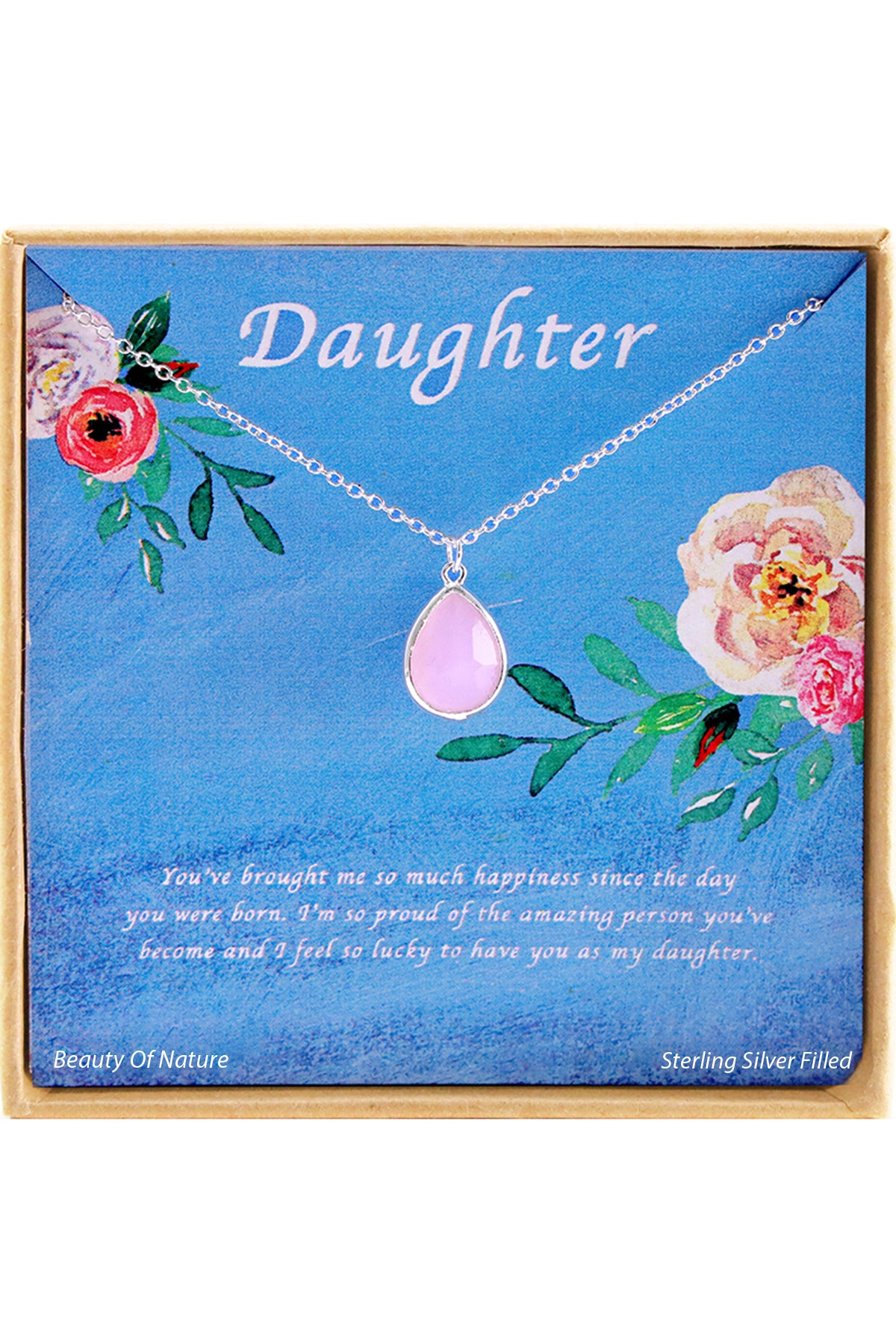 'Daughter' Boxed Charm Necklace - SF