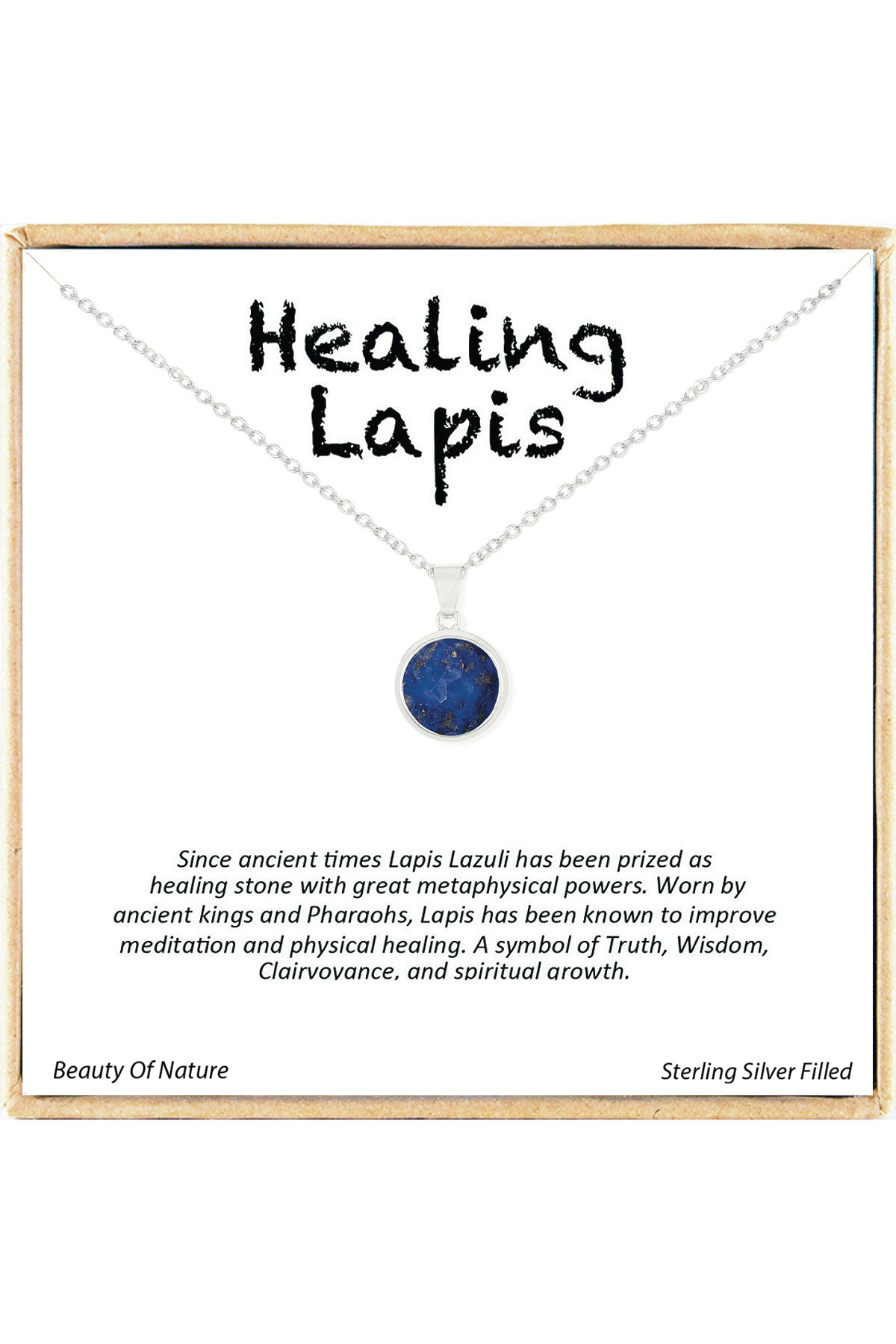 'Healing Gemstone' Boxed Charm Necklace - SF