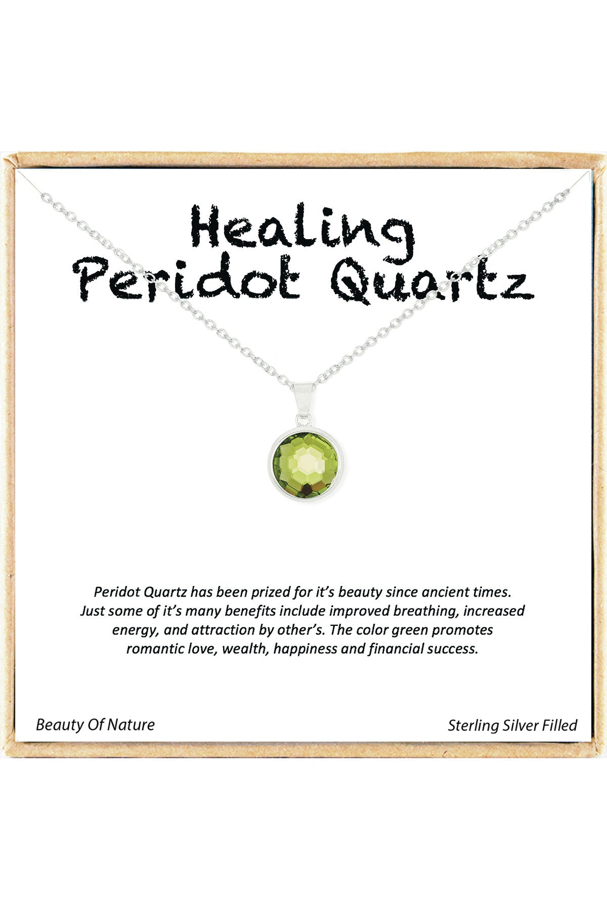 'Healing Gemstone' Boxed Charm Necklace - SF