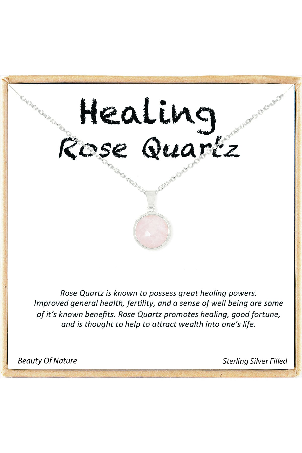 'Healing Gemstone' Boxed Charm Necklace - SF