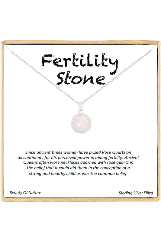 'Fertility Stone' Boxed Charm Necklace - SF