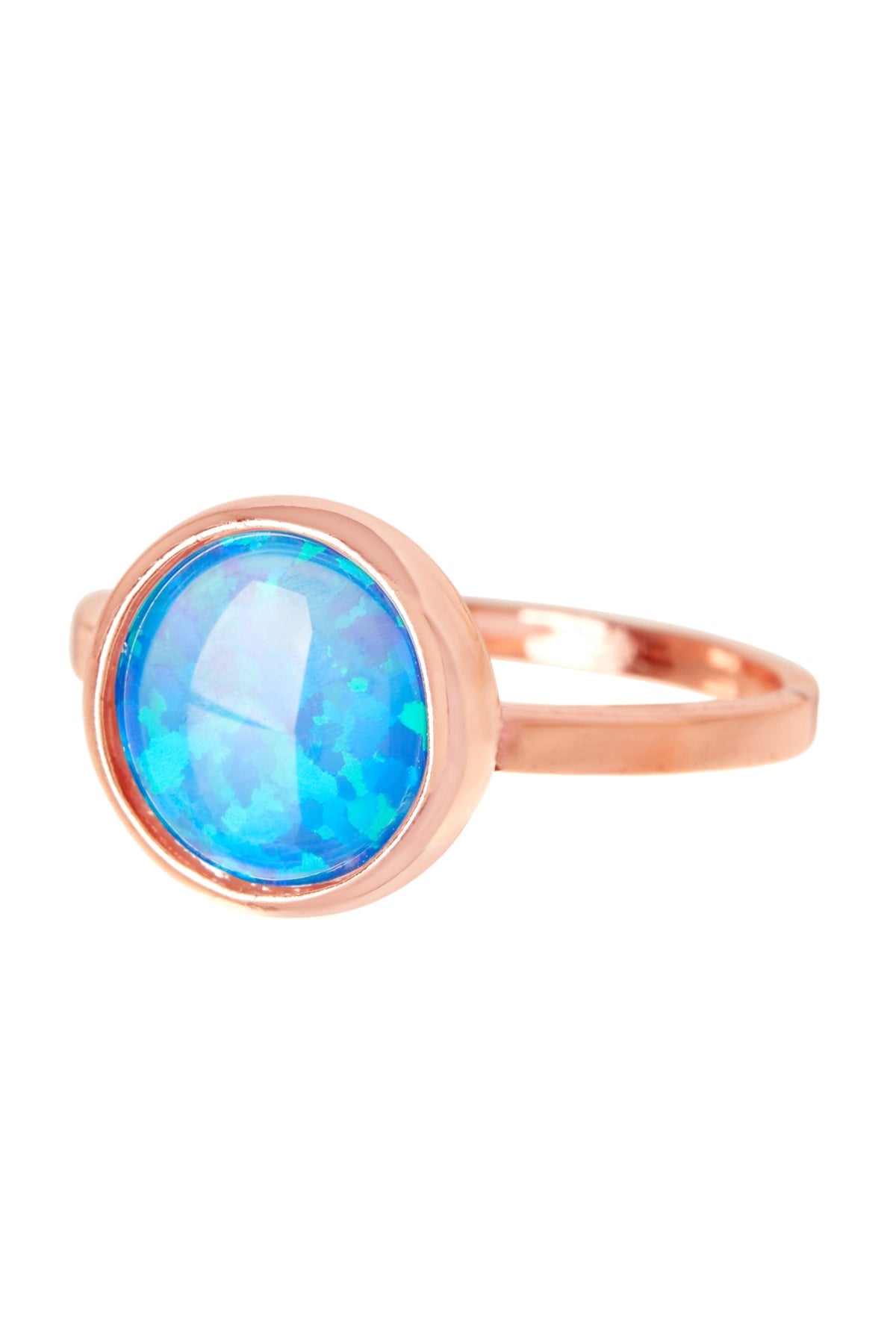 Opal Cotton Candy Ring In Rose Gold- RG