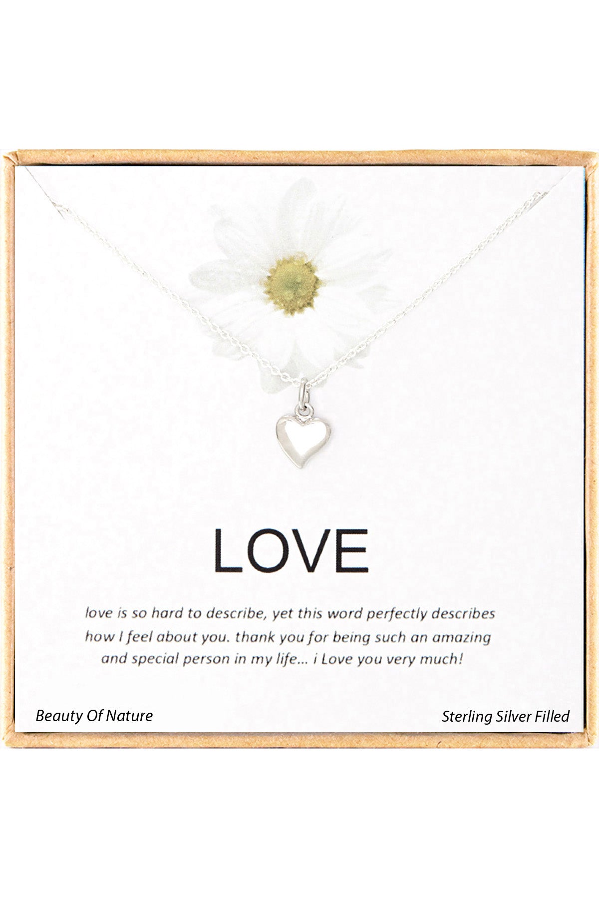 'Love' Boxed Charm Necklace - SF