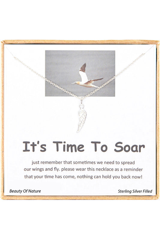 'It's Time To Soar' Boxed CharmNecklace - SF