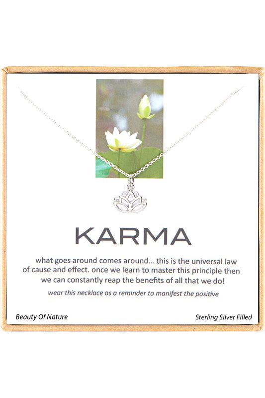 'Karma' Boxed Charm Necklace - SF