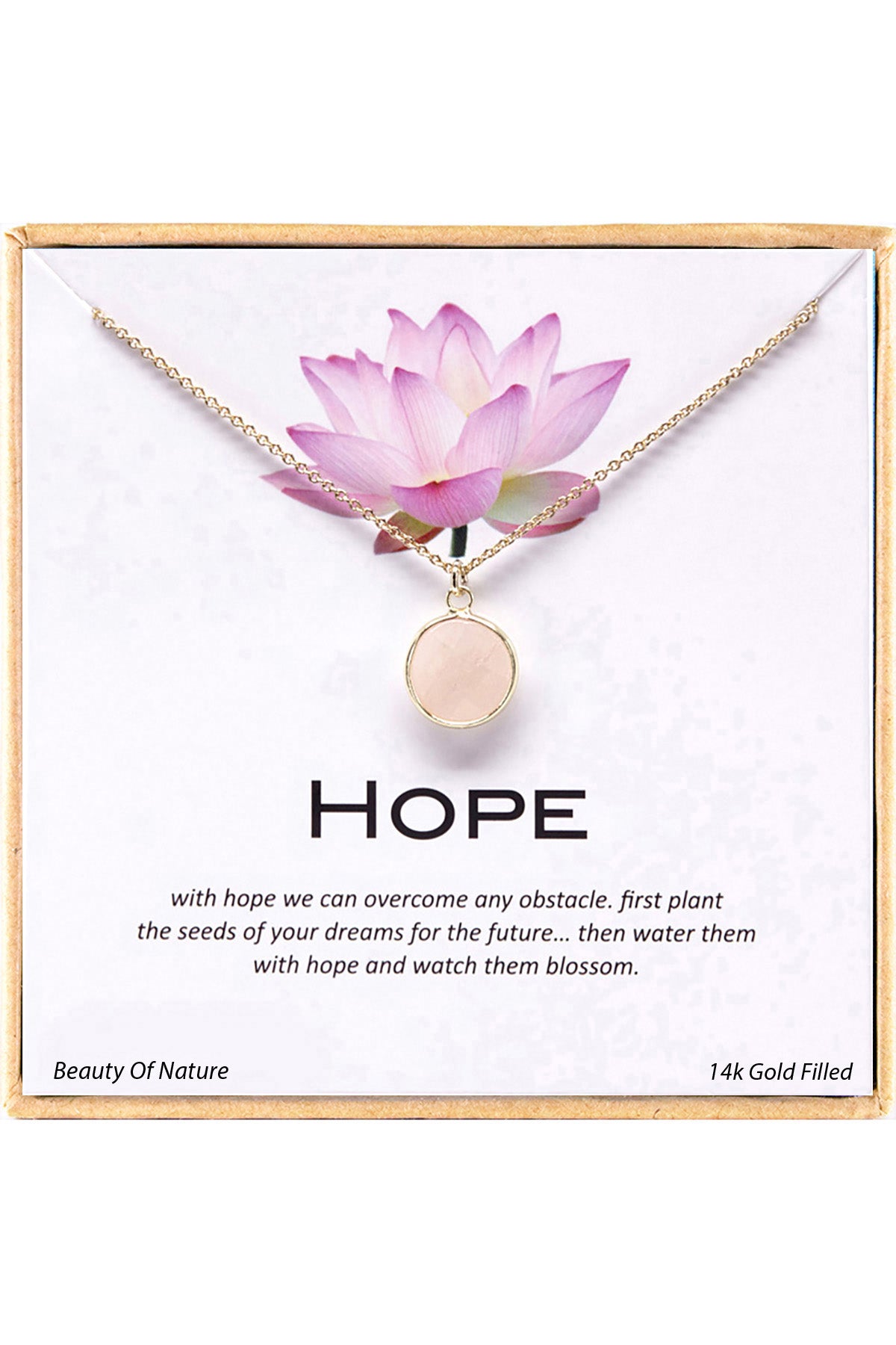 'Hope' Boxed Charm Necklace - GF