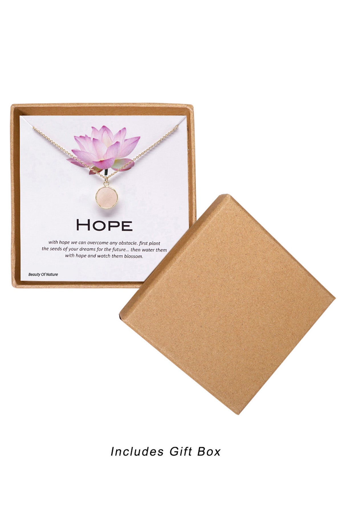 'Hope' Boxed Charm Necklace - GF