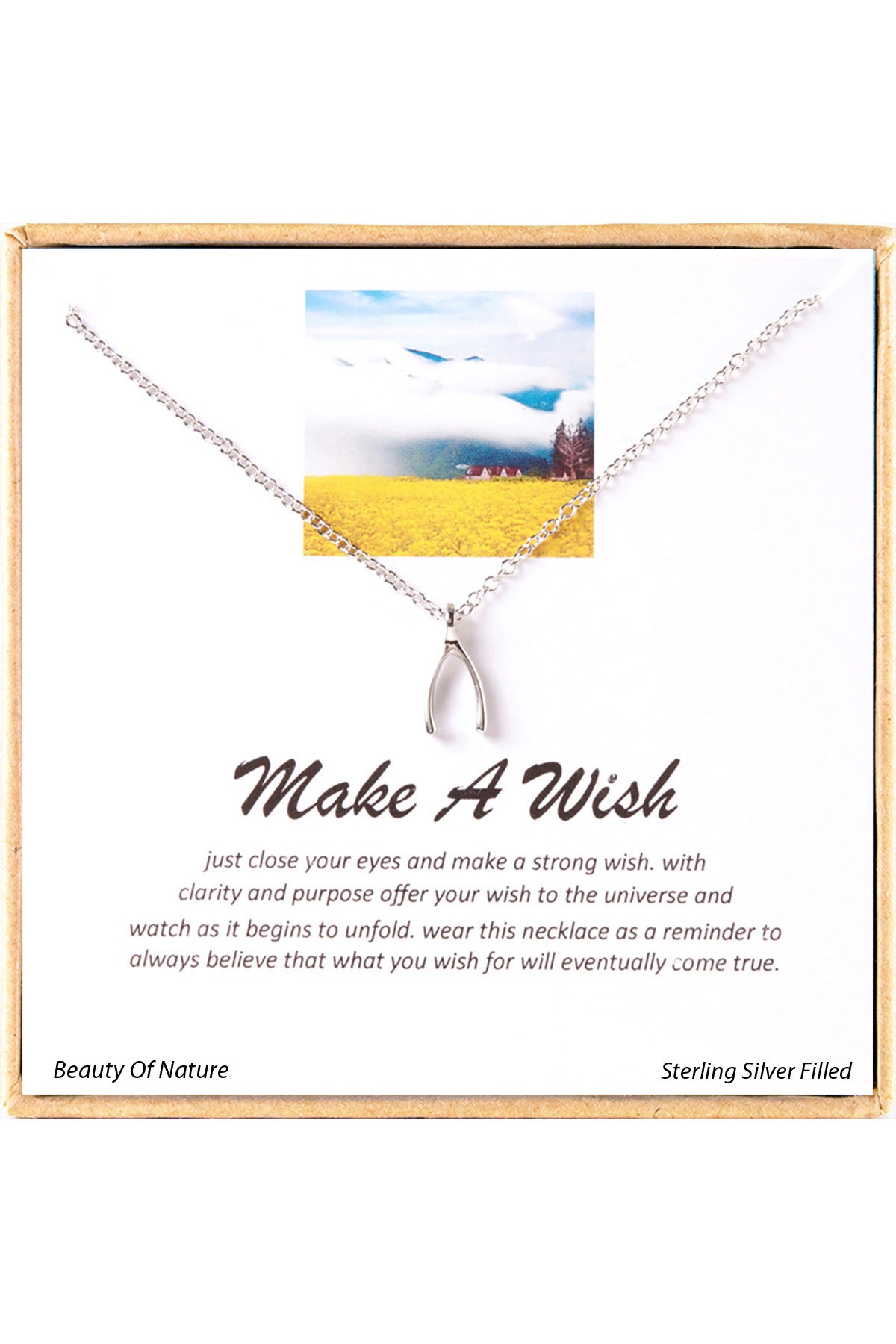 'Make A Wish' Boxed Charm Necklace - SF