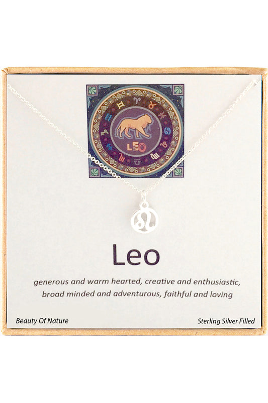 'Zodiac' Boxed Leo Necklace - SF