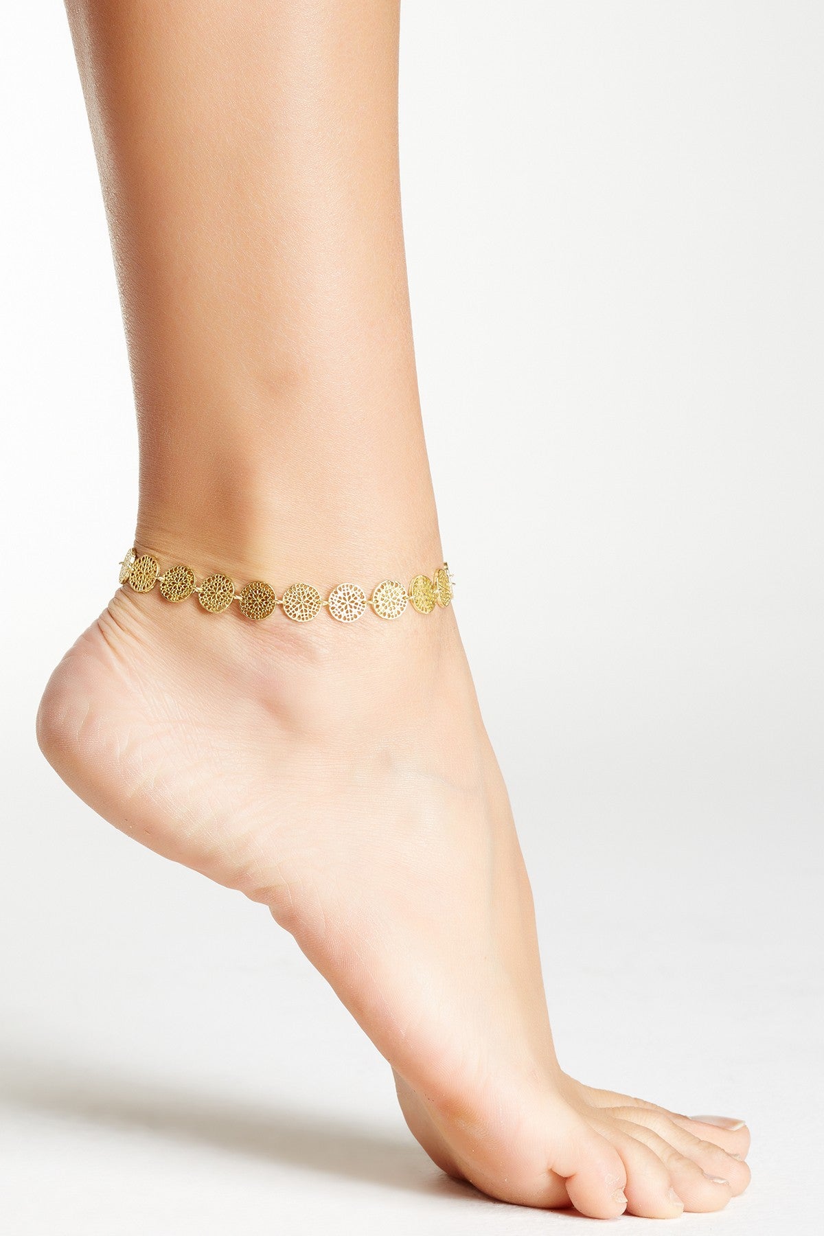 Filigree Pattern Anklet - GF