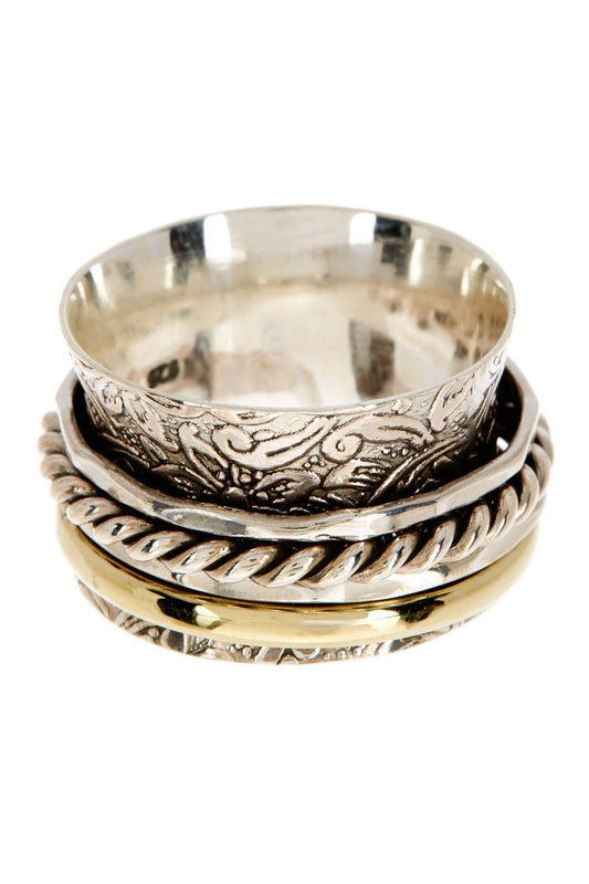 Handmade Bali Style Spinner Ring - SF