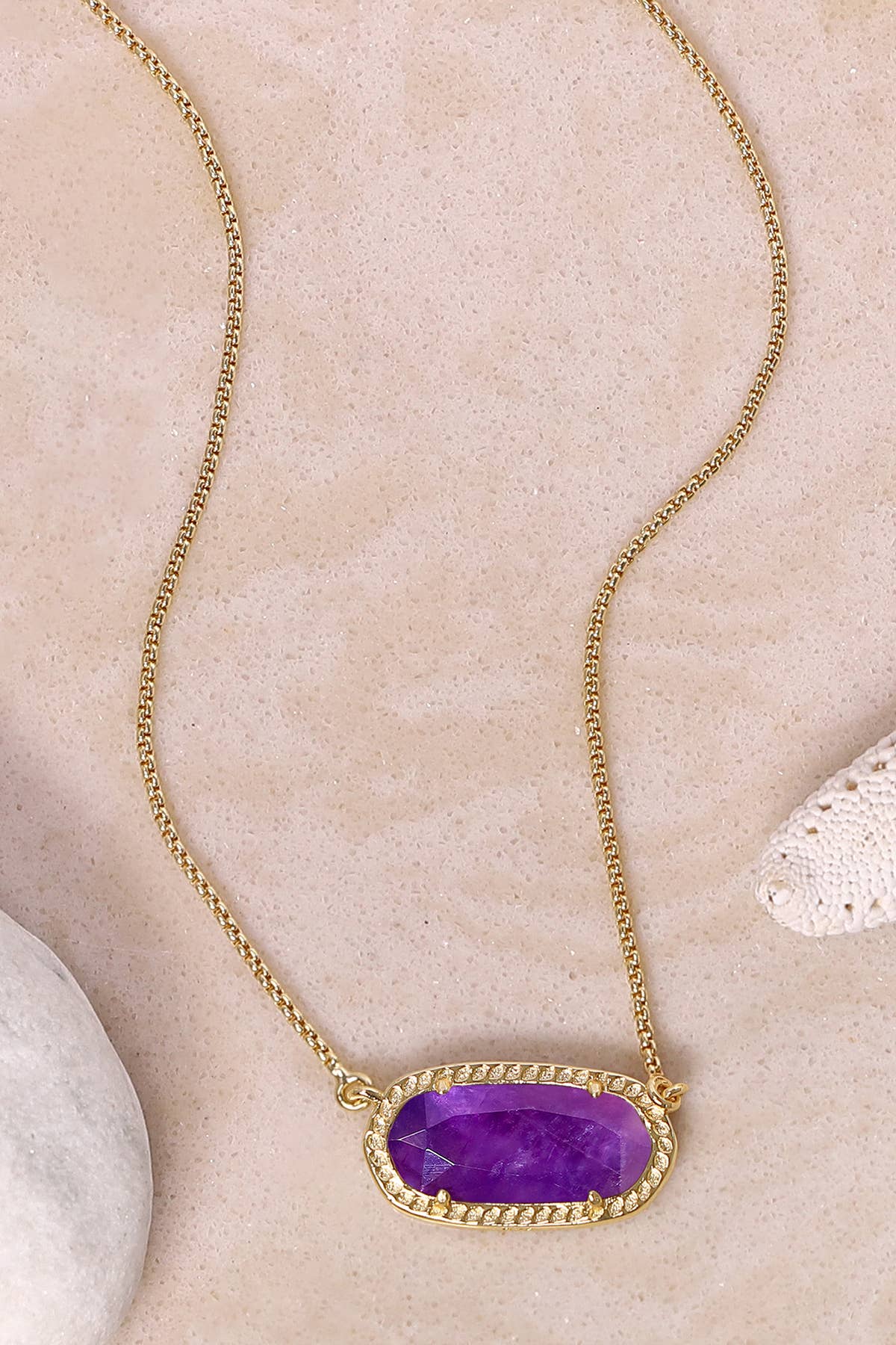 14k Vermeil & Amethyst Pendant Necklace - VM