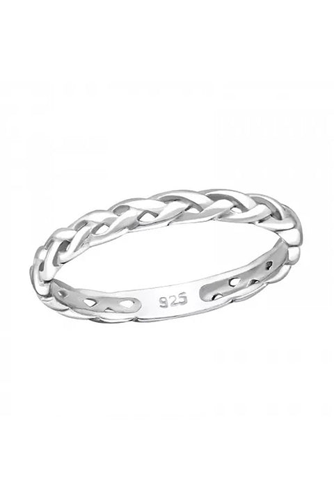 Sterling Silver Rope Ring - SS