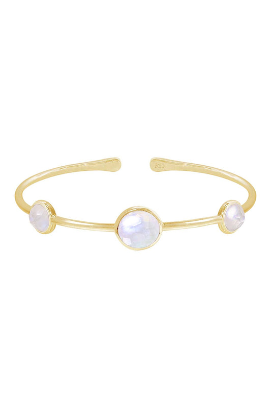 Mother Of Pearl Cuff Bracelet In 14k Gold - GF