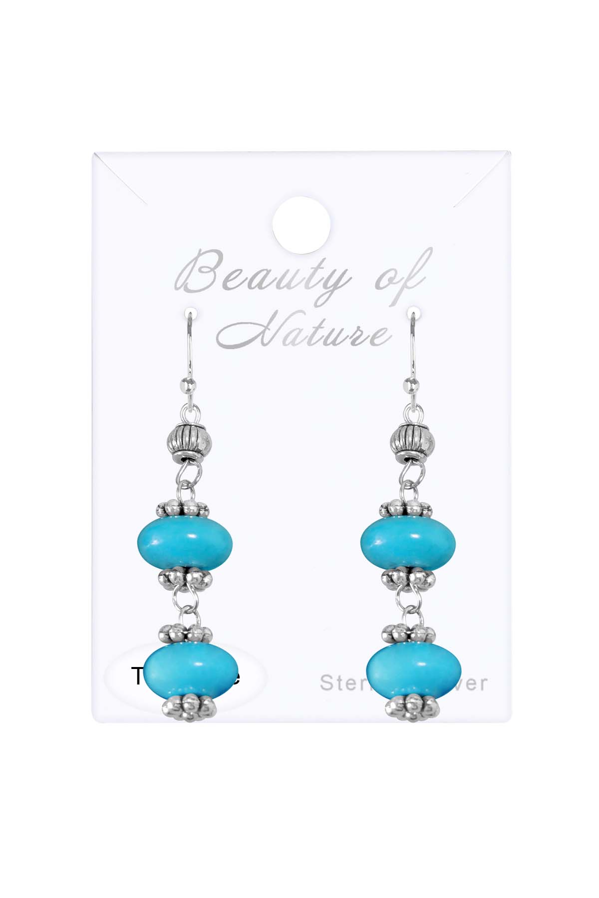 Sterling Silver & Turquoise Pecos Earrings - SS