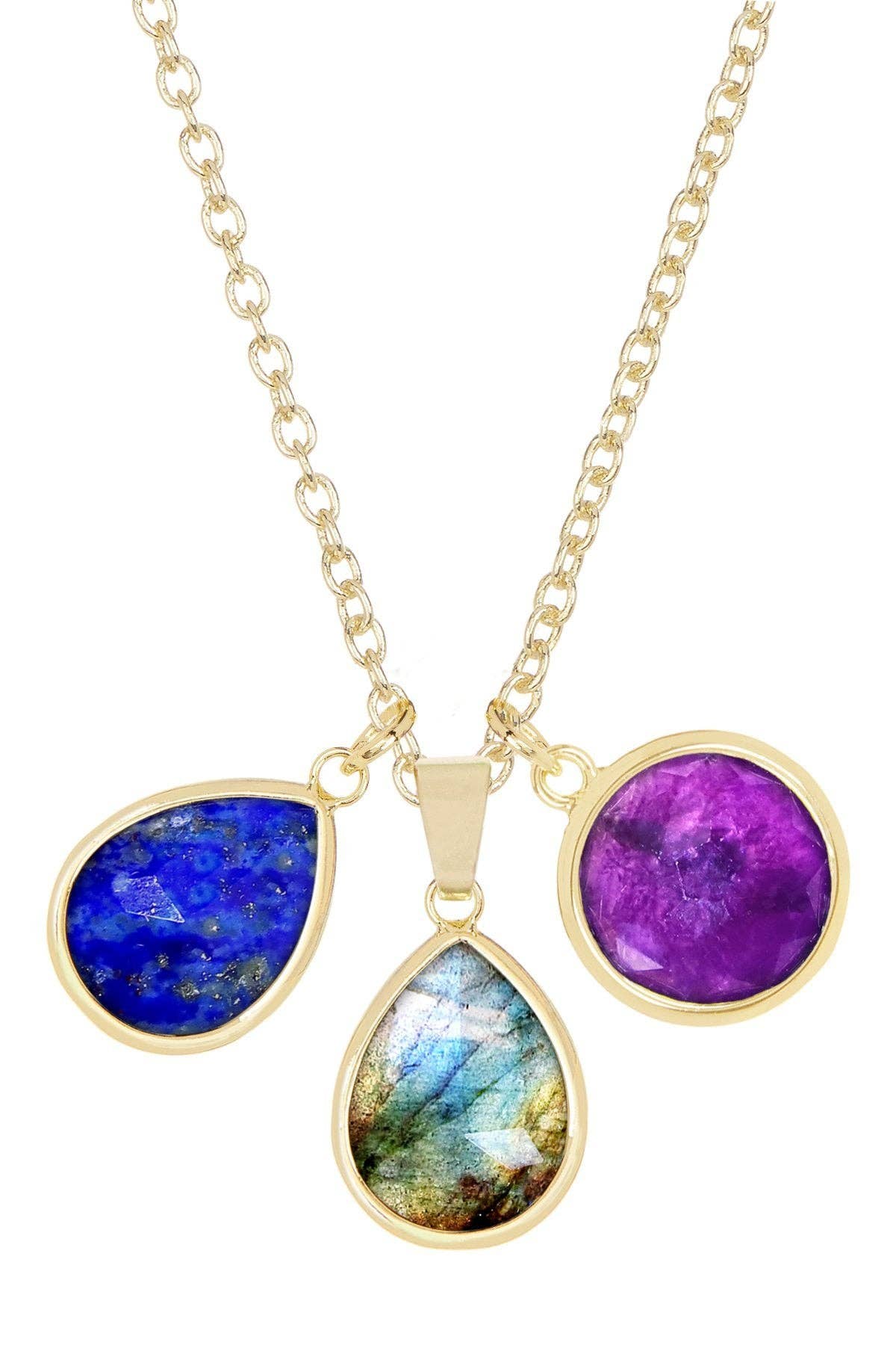 14k Vermeil & Mixed Gemstone Selena Necklace - VM