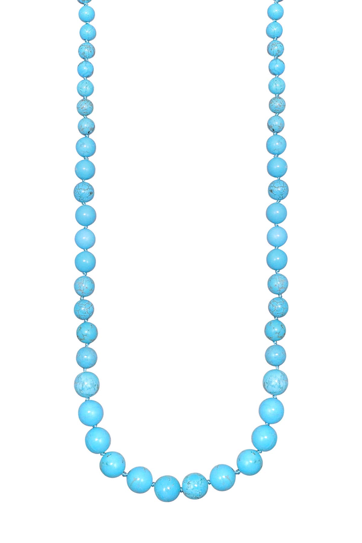 Turquoise & Silver Plated Sunland Necklace - SF