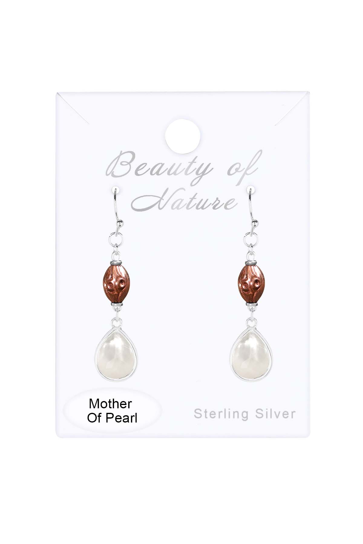 Sterling Silver & Mother Of Pearl Jenny Drop Earrings - SS